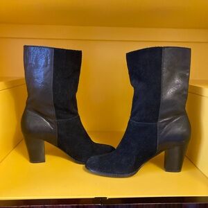 Sak’s Fifth Avenue Black Leather Women's Boots